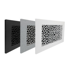 LUFTOMET Flat grid Voronoi white plastic with frame